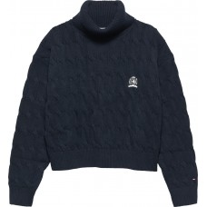 TOMMY HILFIGER πουλόβερ παιδικό κορίτσι KG0KG08828-C1G μπλε